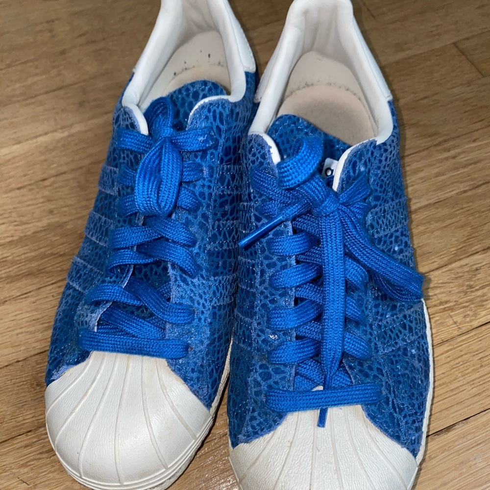Adidas Superstar Blue Snakeskin Sneaker